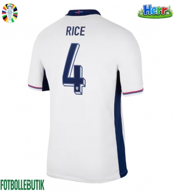 England Declan Rice #4 Hemmatröja EM 2024 Kortärmad